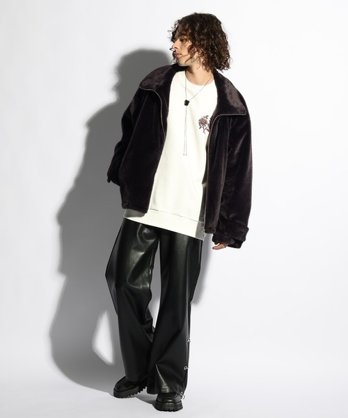 HARE（ハレ）の「スソピアストラウザー(HARE)（スラックス・メンズ・ブラック/ブラック系その他・SMALL/MEDIUM）」の3枚目の写真