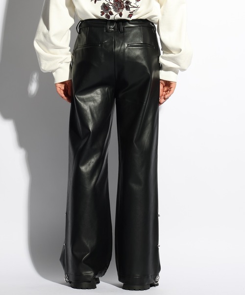 HARE（ハレ）の「スソピアストラウザー(HARE)（スラックス・メンズ・ブラック/ブラック系その他・SMALL/MEDIUM）」の10枚目の写真