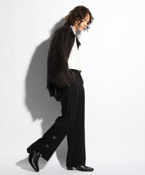 HARE（ハレ）の「スソピアストラウザー(HARE)（スラックス・メンズ・ブラック/ブラック系その他・SMALL/MEDIUM）」の5枚目の写真