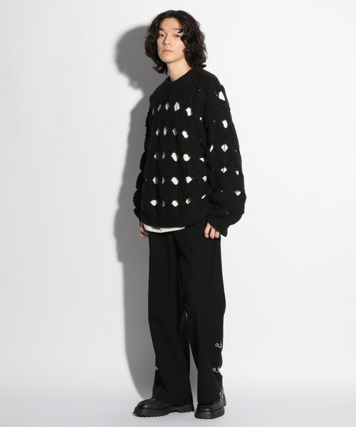 HARE（ハレ）の「スソピアストラウザー(HARE)（スラックス・メンズ・ブラック/ブラック系その他・SMALL/MEDIUM）」の18枚目の写真