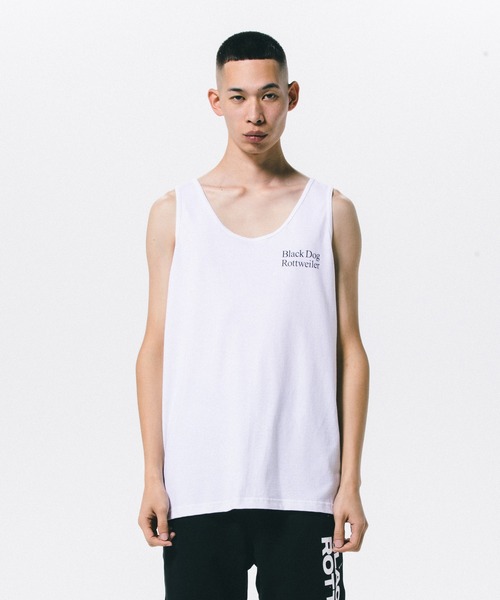 ROTTWEILER（ロットワイラー）の「2 LINE TANK TOP（Tシャツ/カットソー・メンズ・ホワイト/ブラック・XL/M/L/S）」の2枚目の写真