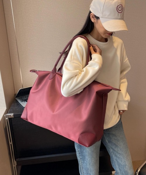 LA VORAGINE(ラ ヴォラジネ)の「撥水加工 ユニセックス大容量トラベルボストンバッグ ヨガ トレーニング スポーツ フィットネス ピラティス(ボストンバッグ・レディース・ブラック/ワイン/グレー/ピンク/パープル・FREE)」の15枚目の写真