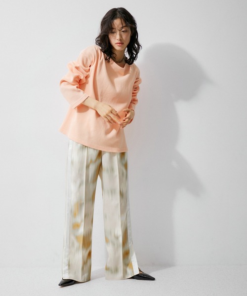 MILLER（ミラー）の「【Miller for ADAM ET ROPE'】別注WAFFLE L/S TEE（Tシャツ/カットソー・レディース・ベージュ/レッド/ピンク・FREE）」の12枚目の写真