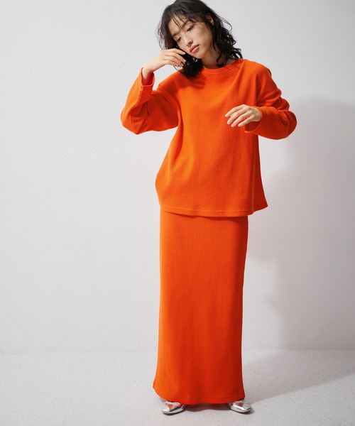 MILLER（ミラー）の「【Miller for ADAM ET ROPE'】別注WAFFLE L/S TEE（Tシャツ/カットソー・レディース・ベージュ/レッド/ピンク・FREE）」の21枚目の写真