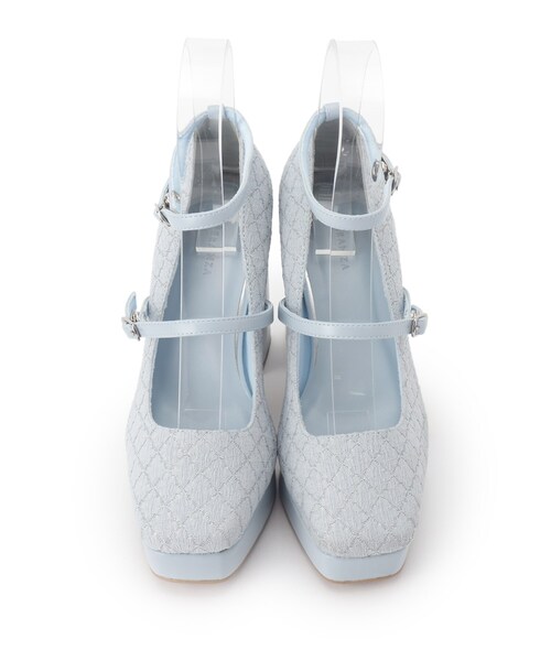 ESPERANZA(エスペランサ)の「スクエアトゥダブルストラップ厚底パンプス 結婚式二次会 パーティー 24SS(パンプス・レディース・ピンク系7/ブラック系2/ブルー系2・23.5cm/24.0cm/24.5cm/22.0cm/22.5cm/23.0cm)」の18枚目の写真