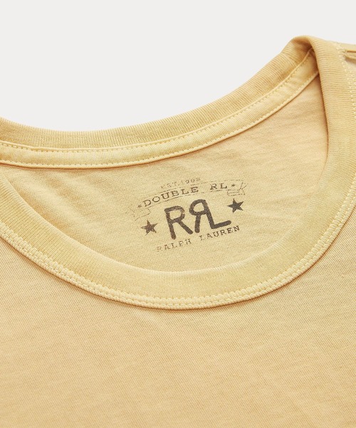RRL（ダブル アール エル）の「ロゴ ジャージー Tシャツ（Tシャツ/カットソー・メンズ・イエロー・L/M/S/XL/XS/XXL）」の5枚目の写真