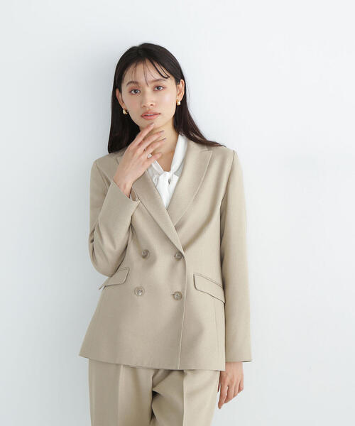 美品 NATURAL BEAUTY BASIC ダブルブレスト パンツスーツ 美品】Natural Beauty Basic パンツスーツ - メルカリ