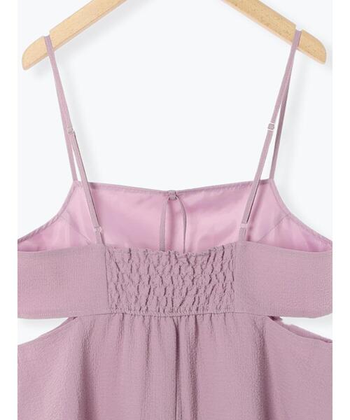 ehka sopo（エヘカソポ）の「サイドカットアウトキャミワンピース（ワンピース・レディース・ラベンダー/ブラック/キナリ・F）」の12枚目の写真