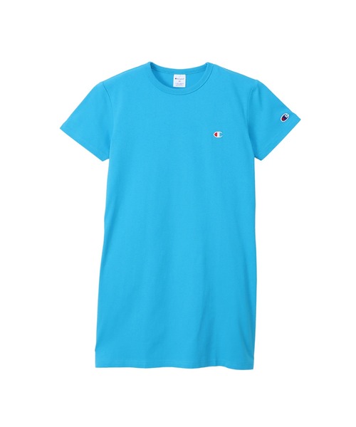 Champion（チャンピオン）の「【Champion/チャンピオン】キッズ ベーシック ショートスリーブワンピースドレス（ワンピース・キッズ・ネイビー/グリーン系その他/ゴールド/アクア/ブラック/オートミール・100/110/120/130/140/150/160）」の5枚目の写真