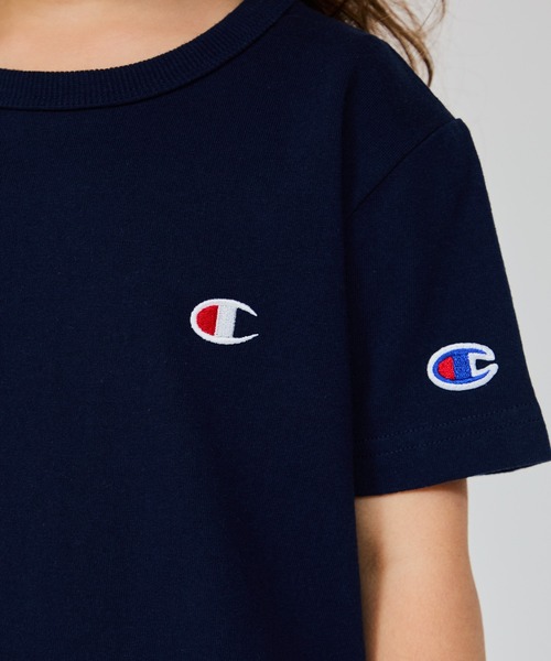 Champion（チャンピオン）の「【Champion/チャンピオン】キッズ ベーシック ショートスリーブワンピースドレス（ワンピース・キッズ・ネイビー/グリーン系その他/ゴールド/アクア/ブラック/オートミール・100/110/120/130/140/150/160）」の17枚目の写真