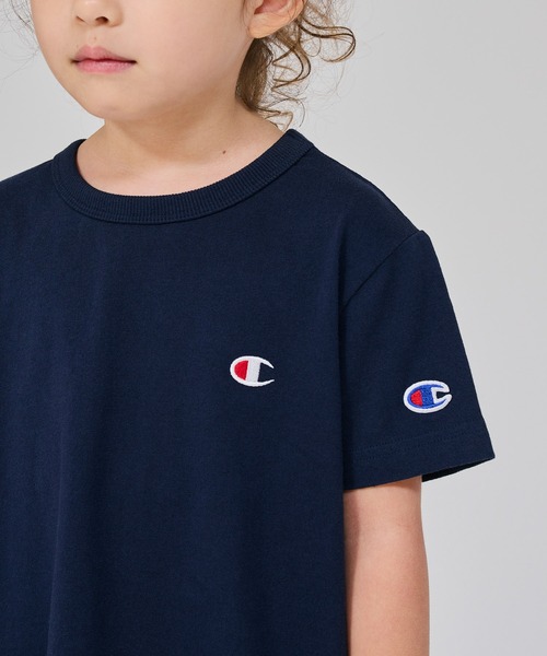 Champion（チャンピオン）の「【Champion/チャンピオン】キッズ ベーシック ショートスリーブワンピースドレス（ワンピース・キッズ・ネイビー/グリーン系その他/ゴールド/アクア/ブラック/オートミール・100/110/120/130/140/150/160）」の15枚目の写真