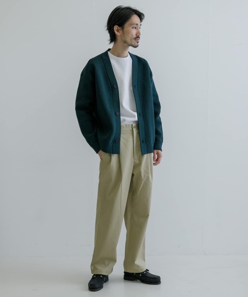 URBAN RESEARCH(アーバンリサーチ)の「9G畦Vカーディガン(カーディガン/ボレロ・メンズ・チャコールグレー/ブラック/ブルー/グリーン・LARGE/MEDIUM)」の17枚目の写真