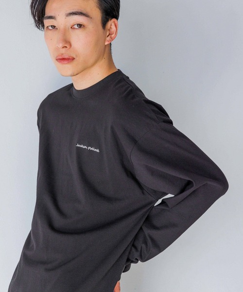 LOWRYS FARM(ローリーズファーム)の「ジャクソンポロックロンT 102612(Tシャツ/カットソー・メンズ・ホワイト/ブラック/ブルー・MEDIUM/LARGE)」の1枚目の写真