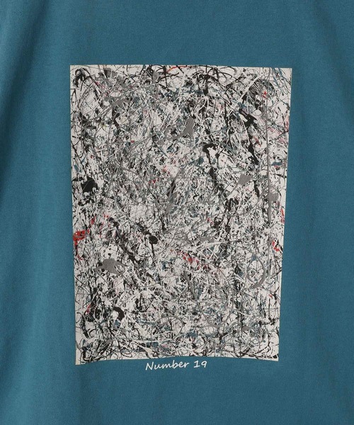 LOWRYS FARM(ローリーズファーム)の「ジャクソンポロックロンT 102612(Tシャツ/カットソー・メンズ・ホワイト/ブラック/ブルー・MEDIUM/LARGE)」の21枚目の写真