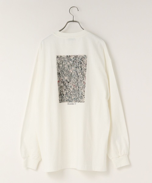 LOWRYS FARM(ローリーズファーム)の「ジャクソンポロックロンT 102612(Tシャツ/カットソー・メンズ・ホワイト/ブラック/ブルー・MEDIUM/LARGE)」の5枚目の写真