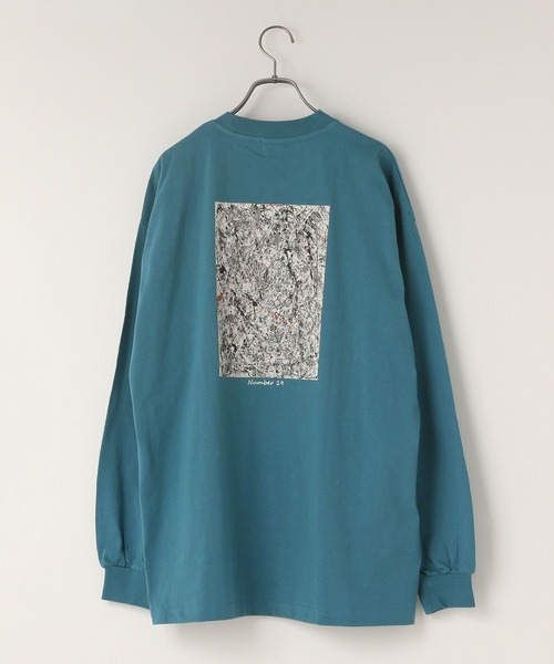 LOWRYS FARM(ローリーズファーム)の「ジャクソンポロックロンT 102612(Tシャツ/カットソー・メンズ・ホワイト/ブラック/ブルー・MEDIUM/LARGE)」の9枚目の写真