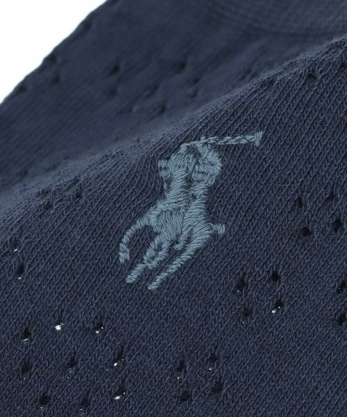 POLO RALPH LAUREN(ポロ ラルフ ローレン)の「POLO RALPH LAUREN レディース ペアクール アイレット クルーソックス 03207451(ソックス/靴下・レディース・オフホワイト/ネイビー/サックスブルー/パープル系その他・23-24cm)」の5枚目の写真
