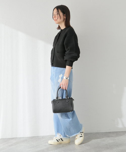 JOURNAL STANDARD スポンジ メッシュクロップドカーディガン JOURNAL STANDARD（ジャーナルスタンダード）の「スポンジ