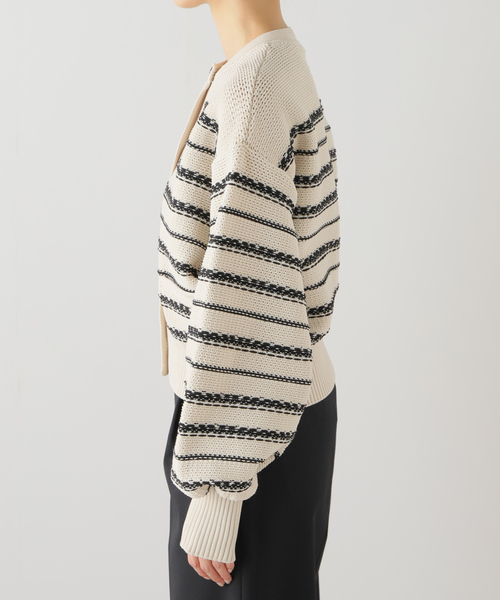JOURNAL STANDARD スポンジ メッシュクロップドカーディガン JOURNAL STANDARD（ジャーナルスタンダード）の「スポンジ