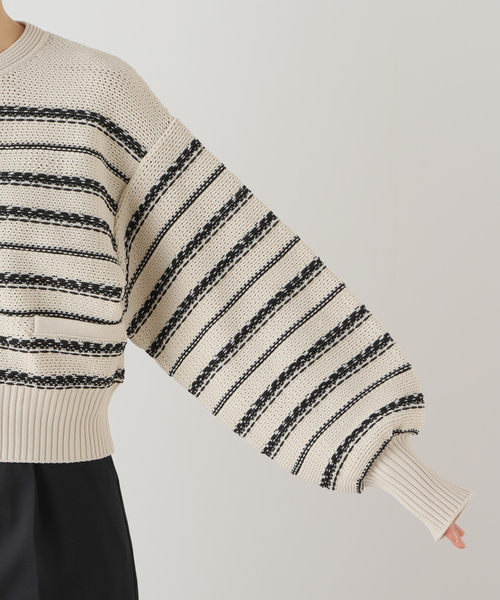 JOURNAL STANDARD スポンジ メッシュクロップドカーディガン JOURNAL STANDARD（ジャーナルスタンダード）の「スポンジ