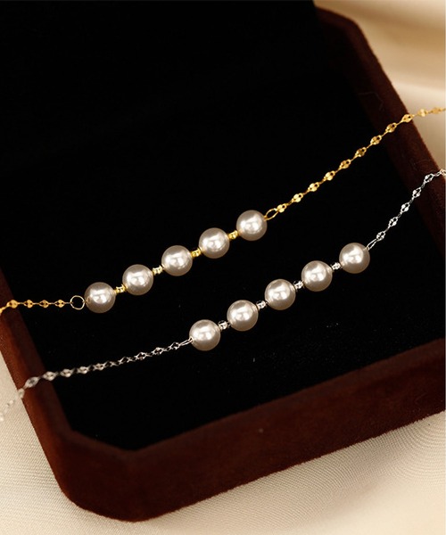 LA VORAGINE（ラ ヴォラジネ）の「アレルギー対応エコパールネックレス（ネックレス・レディース・シルバー/ゴールド・FREE）」の6枚目の写真