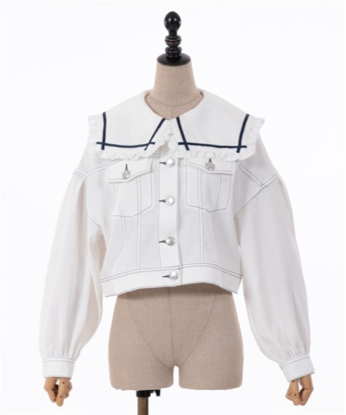 axes femme POETIQUE（アクシーズファムポエティック）の「セーラー襟