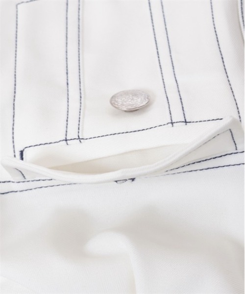 axes femme POETIQUE（アクシーズファムポエティック）の「セーラー襟ショートブルゾン（ブルゾン・レディース・キナリ/インディゴブルー/ブラック・MEDIUM）」の12枚目の写真