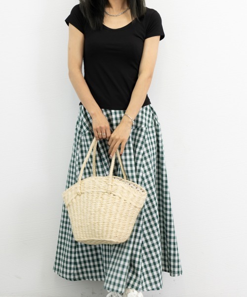 Miniministore(ミニミニストア)の「バックシャン カットソー レディース(Tシャツ/カットソー・レディース・ホワイト/ブラック/ピンク・M/S/L)」の13枚目の写真