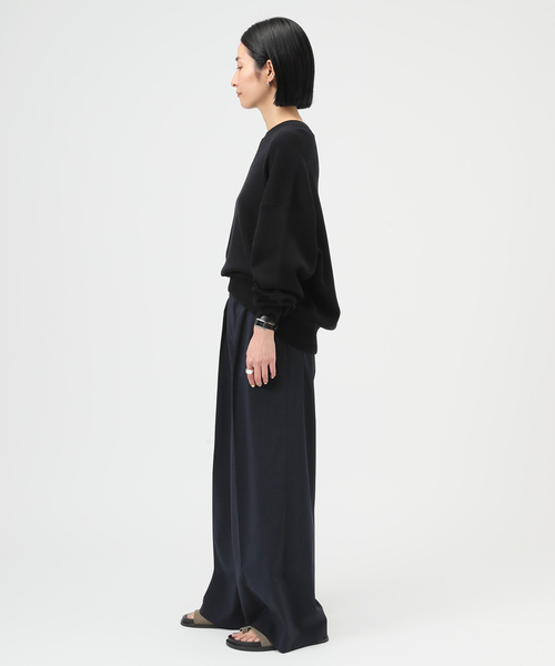 AP STUDIO（エーピーストゥディオ）の「ツイルハイウエステッドパンツ（スラックス・レディース・グレー/ネイビー・40/38/36/34）」の5枚目の写真