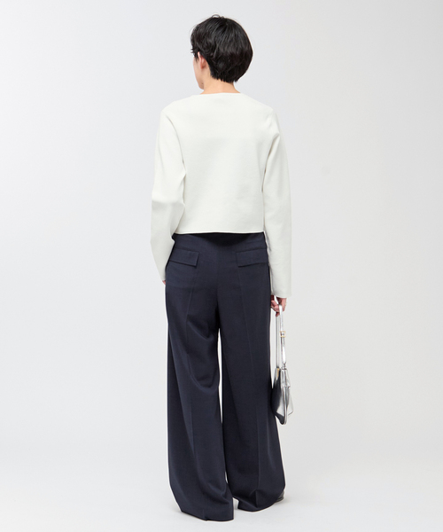 AP STUDIO（エーピーストゥディオ）の「ツイルハイウエステッドパンツ（スラックス・レディース・グレー/ネイビー・40/38/36/34）」の21枚目の写真