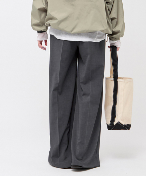 美品　AP STUDIO ツイルルージーパンツ ツイルハイウエステッドパンツ（スラックス）｜AP STUDIO