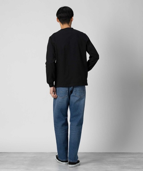 BACK NUMBER(バックナンバー)の「BACK NUMBER(バックナンバー)【S〜2XL展開】天竺クルー長袖Tシャツ(Tシャツ/カットソー・メンズ・ブラック/グレー/ホワイト・S/M/L/XL/XXL)」の9枚目の写真