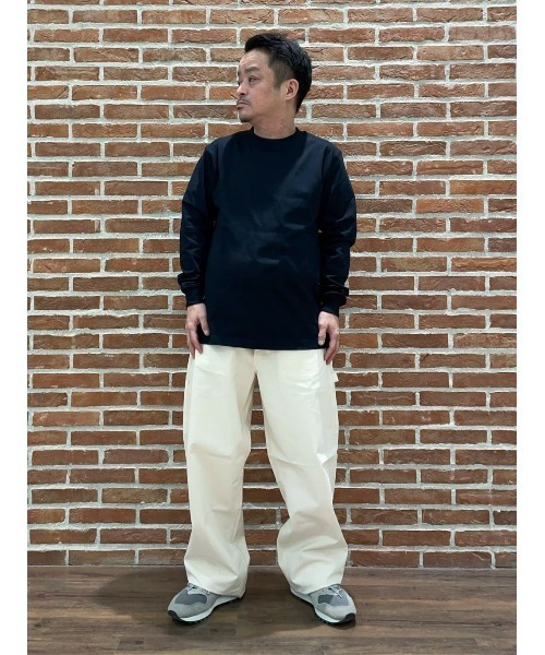 BACK NUMBER(バックナンバー)の「BACK NUMBER(バックナンバー)【S〜2XL展開】天竺クルー長袖Tシャツ(Tシャツ/カットソー・メンズ・ブラック/グレー/ホワイト・S/M/L/XL/XXL)」の18枚目の写真
