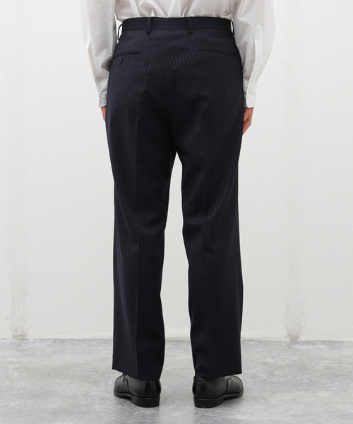 EDIFICE(エディフィス)の「【La.French 】2タックパンツ(CERRUTIストライプ)(スラックス・メンズ・ダークブルー・44/46/48)」の5枚目の写真
