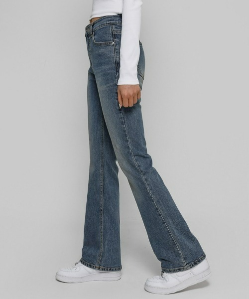 BLACKUP（ブラックアップ）の「[B-DENIM] VINTAGE SLIM BOOTS-CUT 020（デニムパンツ・レディース・ブルー・S-Short/S-Long/M-Short/M-Long/L-Short/L-Long）」の13枚目の写真