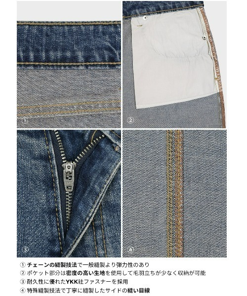 BLACKUP（ブラックアップ）の「[B-DENIM] VINTAGE SLIM BOOTS-CUT 020（デニムパンツ・レディース・ブルー・S-Short/S-Long/M-Short/M-Long/L-Short/L-Long）」の3枚目の写真