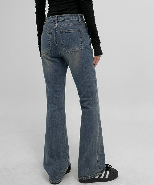 BLACKUP（ブラックアップ）の「[B-DENIM] VINTAGE SLIM BOOTS-CUT 020（デニムパンツ・レディース・ブルー・S-Short/S-Long/M-Short/M-Long/L-Short/L-Long）」の7枚目の写真