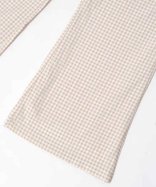 flower（フラワー）の「ギンガムフレアパンツ（その他パンツ・レディース・ブラック/ベージュ・FREE）」の9枚目の写真