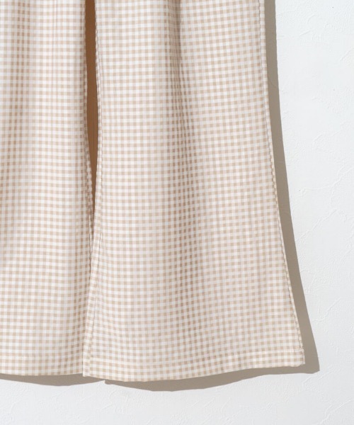 flower（フラワー）の「ギンガムフレアパンツ（その他パンツ・レディース・ブラック/ベージュ・FREE）」の13枚目の写真