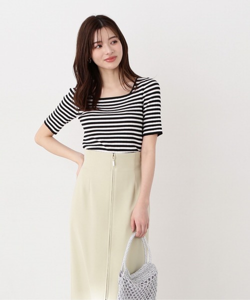 PROPORTION BODY DRESSING(プロポーションボディドレッシング)の「2WAYスクエアーリブニット / 1214170414(ニット/セーター・レディース・ホワイト/ブラック系その他/グレー・FREE)」の16枚目の写真