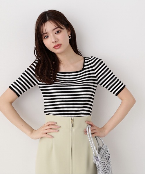 PROPORTION BODY DRESSING(プロポーションボディドレッシング)の「2WAYスクエアーリブニット / 1214170414(ニット/セーター・レディース・ホワイト/ブラック系その他/グレー・FREE)」の17枚目の写真