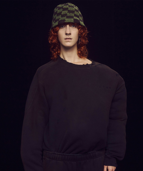 JOINT WORKS(ジョイントワークス)の「【BAL / バル】 HAND KNIT BUCKET HAT(ハット・メンズ・ブラック・FREE)」の3枚目の写真