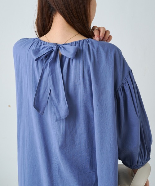 PUAL CE CIN（ピュアルセシン）の「インドボイル2WAYワンピース（ワンピース・レディース・ブラック/ブルー/オフホワイト・FREE）」の3枚目の写真