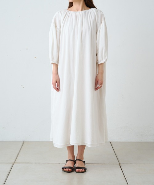 PUAL CE CIN（ピュアルセシン）の「インドボイル2WAYワンピース（ワンピース・レディース・ブラック/ブルー/オフホワイト・FREE）」の9枚目の写真