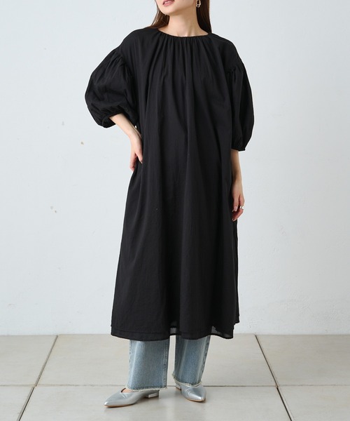 PUAL CE CIN（ピュアルセシン）の「インドボイル2WAYワンピース（ワンピース・レディース・ブラック/ブルー/オフホワイト・FREE）」の17枚目の写真