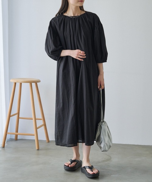 PUAL CE CIN（ピュアルセシン）の「インドボイル2WAYワンピース（ワンピース・レディース・ブラック/ブルー/オフホワイト・FREE）」の13枚目の写真