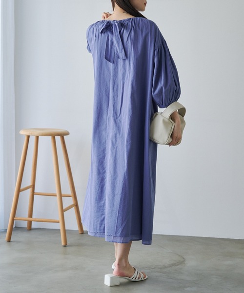 PUAL CE CIN（ピュアルセシン）の「インドボイル2WAYワンピース（ワンピース・レディース・ブラック/ブルー/オフホワイト・FREE）」の20枚目の写真