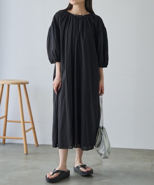 PUAL CE CIN（ピュアルセシン）の「インドボイル2WAYワンピース（ワンピース・レディース・ブラック/ブルー/オフホワイト・FREE）」の14枚目の写真