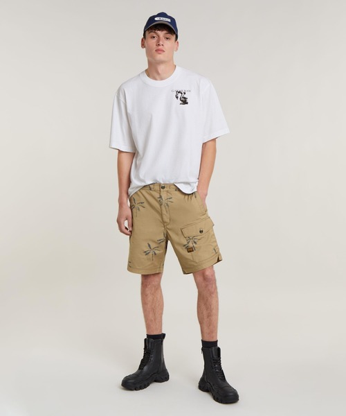 G-STAR(ジースター)の「SPORT TRAINER SHORTS ALLOVER/ツリーカモスポーツトレイナーカーゴショートパンツ(その他パンツ・メンズ・リアルツリーカモ・28inch/30inch/32inch/34inch/33inch/29inch)」の2枚目の写真