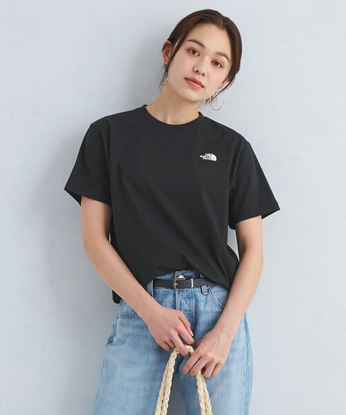 THE NORTH FACE(ザノースフェイス)の「<THE NORTH FACE>ショートスリーブ ヌプシ Tシャツ(Tシャツ/カットソー・レディース・グレー/オフホワイト/ブラック・M/L)」の2枚目の写真